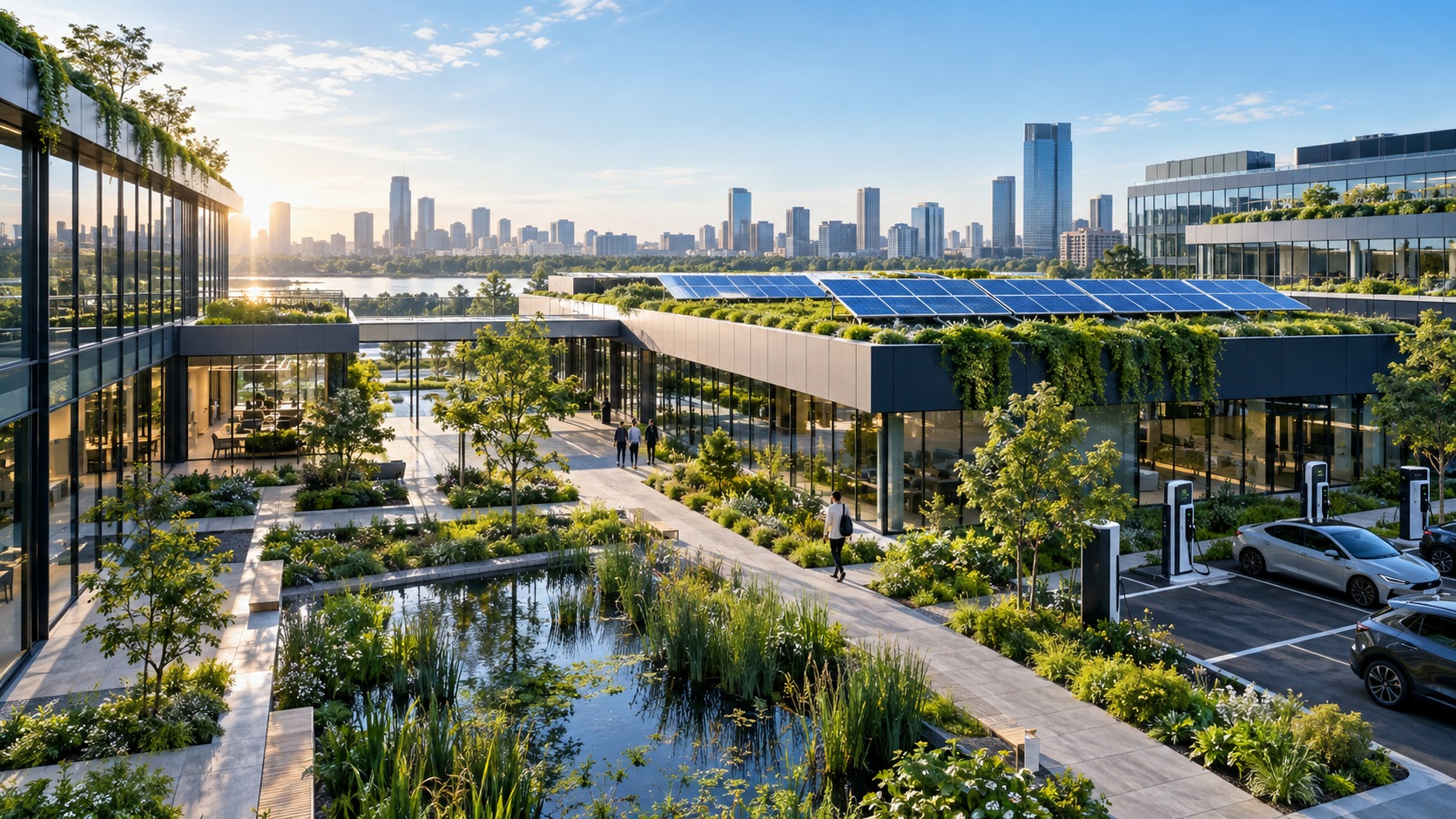 Industrial facility with sustainability focus